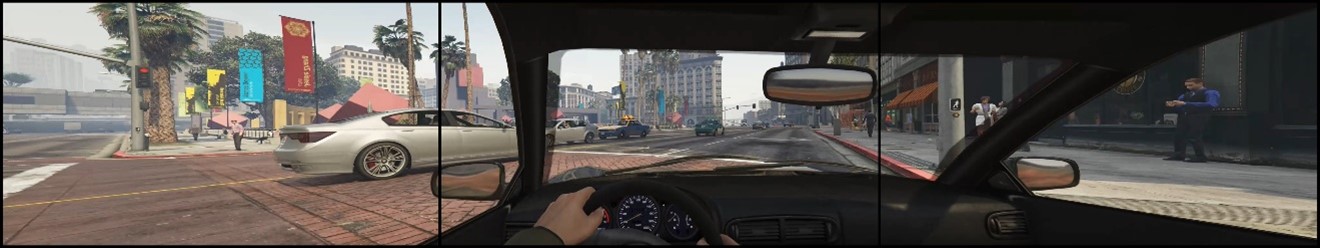 One frame from a city journey