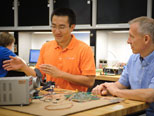 Li Niu and Professor Hubing in CGEC Electronics Lab