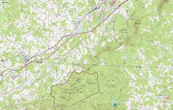 Kings Mountain, NC - sc - topo map