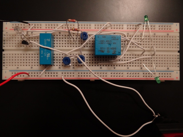 Schematic of headlight switchin circuit