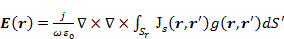 Electric field integral equation