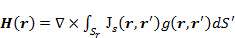 Magnetic field integral equation