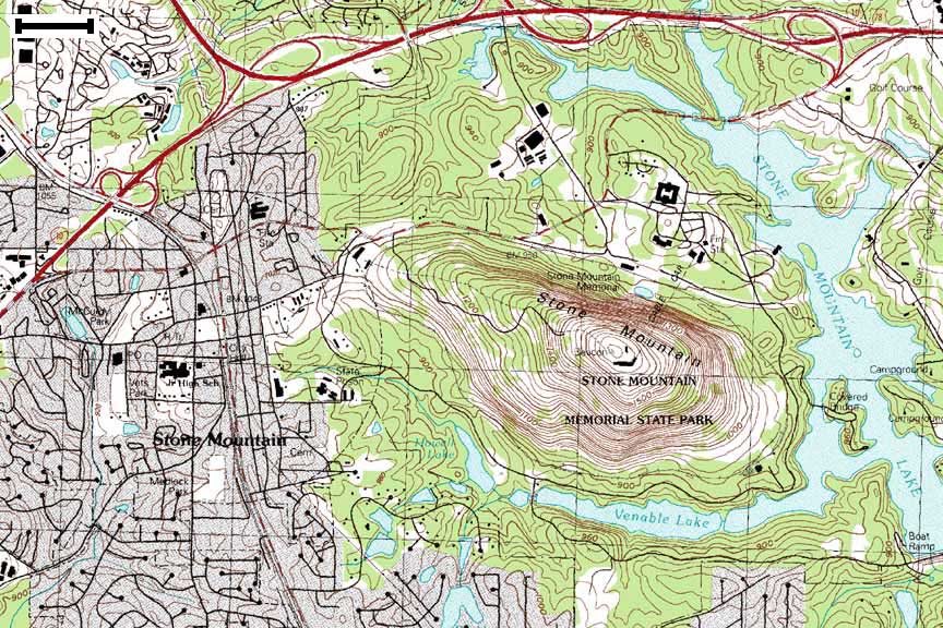 Stone Mountain Georgia Map Se Maps