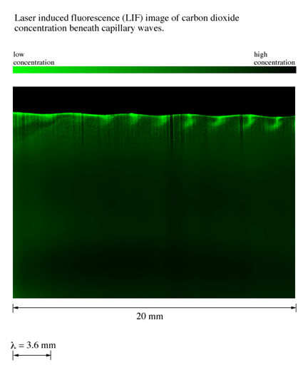 LIF image of waves